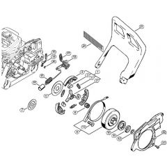 Genuine Stihl 036 QS / F - Clutch, Chain brake