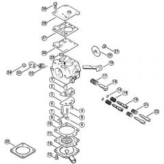 Genuine Stihl 038 M / L - Carburetor Bing 48A101 (50.2008)