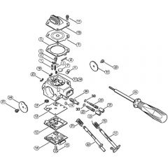 Genuine Stihl 039 / K - Carburetor HD-18, HD-21 (only USA)