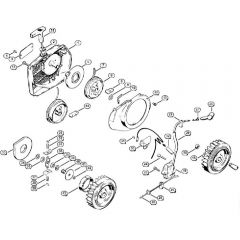 Genuine Stihl 042 / F - Rewind starter, Ignition system