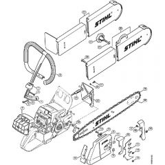 Genuine Stihl 044 C / R - Conversion kit rescue saw (27.2000), (31.2005)