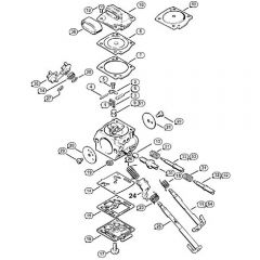 Genuine Stihl 044 / M - Carburetor C3M-S12 automatic choke