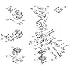 Genuine Stihl 044 / N - Carburetor C3M-S5, S24, S5, S20, S22, S23