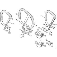 Genuine Stihl 044 / P - Handlebar, Heating element