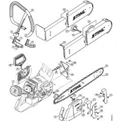 Genuine Stihl 046 C / Q - Conversion kit rescue saw (27.2000), (31.2005)