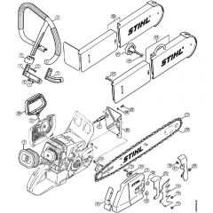 Genuine Stihl 046 Magnum / Q - Conversion kit rescue saw (27.2000), (31.2005)