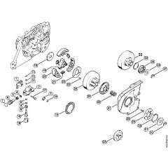 Genuine Stihl 048 AV / H - Oil pump, Clutch