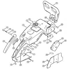 Genuine Stihl 056 M / N - Handle frame