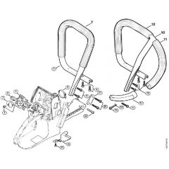 Genuine Stihl 064 / K - Handlebar