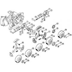 Genuine Stihl 066 M / D - Oil pump, Clutch