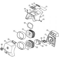 Genuine Stihl 066 / Q - Shroud, Air filter