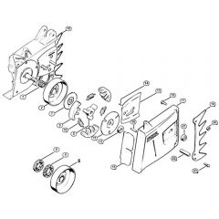 Genuine Stihl 076 / D - Clutch, Chain sprocket cover