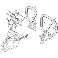 Genuine Stihl 088 / M - Handlebar, Shroud