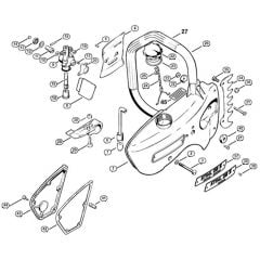 Genuine Stihl 08 SE / M - Chain sprocket cover, Oilpump