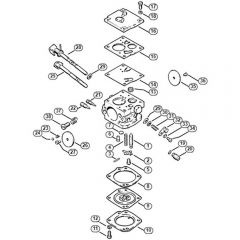 Genuine Stihl 08 SE / S - Carburetor IVH8 Brosol  X 27 526 677