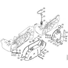 Genuine Stihl 090 AV / H - Tank cover, Gear box cover