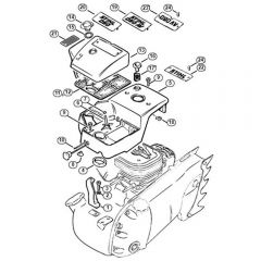 Genuine Stihl 090 AV / K - Air filter