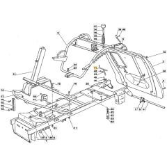 1228H - 2003 - 13-2642-13 - Mountfield Ride On Mower Frame Diagram