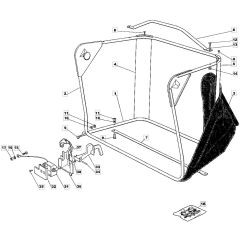 1228H - 2003 - 13-2642-13 - Mountfield Ride On Mower Grasscatcher Diagram