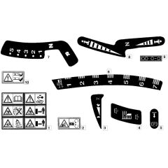 1228H - 2003 - 13-2642-13 - Mountfield Ride On Mower Labels Diagram