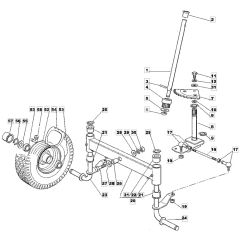 1228H - 2003 - 13-2642-13 - Mountfield Ride On Mower Steering Diagram