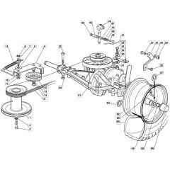 1228H - 2004 - 13-2642-14 - Mountfield Ride On Mower Transmission Diagram