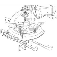 1228H - 2007 - 13-2642-17 - Mountfield Ride On Mower 72cm Deck Diagram