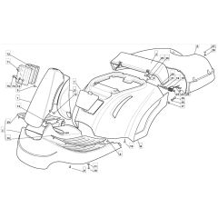 1228H - 2007 - 13-2642-17 - Mountfield Ride On Mower Body Diagram