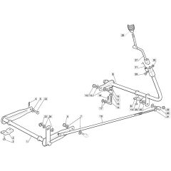 1228H - 2007 - 13-2642-17 - Mountfield Ride On Mower Deck Lifting Diagram