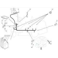 1228H - 2007 - 13-2642-17 - Mountfield Ride On Mower Electrics Diagram