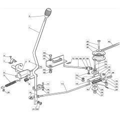 1228H - 2007 - 13-2642-17 - Mountfield Ride On Mower Engagement Diagram