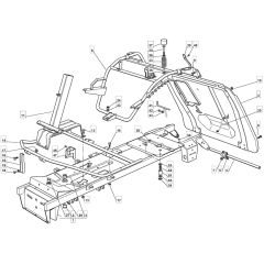 1228H - 2007 - 13-2642-17 - Mountfield Ride On Mower Frame Diagram