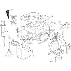 1228H - 2008 - 299991233/M08 - Mountfield Ride On Mower B&S Engine Diagram