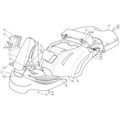 1228H - 2008 - 299991233/M08 - Mountfield Ride On Mower Body Diagram