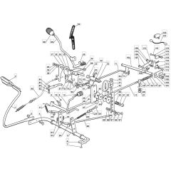 1228H - 2008 - 299991233/M08 - Mountfield Ride On Mower Controls Diagram