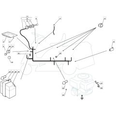 1228H - 2008 - 299991233/M08 - Mountfield Ride On Mower Electrics Diagram