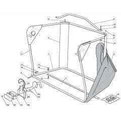 1228H - 2008 - 299991233/M08 - Mountfield Ride On Mower Grasscatcher Diagram