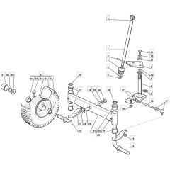 1228H - 2008 - 299991233/M08 - Mountfield Ride On Mower Steering Diagram