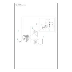 Husqvarna 122HD45 - Cylinder Piston