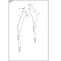 Husqvarna 130 BT Harness