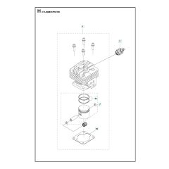 Husqvarna 131Rb - Cylinder Piston