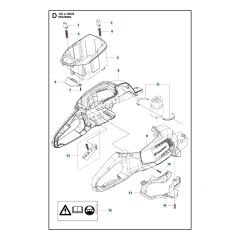 Husqvarna 136LIHD45 - Housing