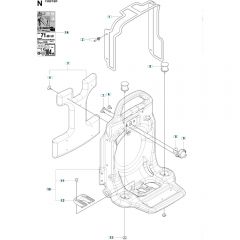 Husqvarna 150 BF Frame