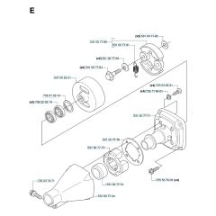 Husqvarna 153R - Crankcase & Clutchdrum