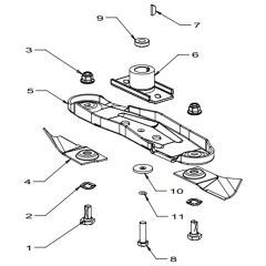 Masport 18 - 457941 - Sept 2008 7153214 - 460mm QuickCut Blade Assembly