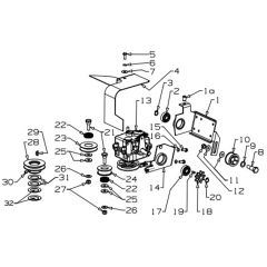 Masport 18 - 457947 - Aug 2012 7659279 - Gearbox Assembly