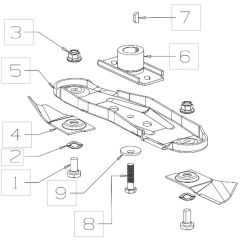 Masport 200ST - 48380 - Sept 2015 - 460mm Blade Assembly 8198312