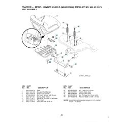 Husqvarna 2146Xls - Seat