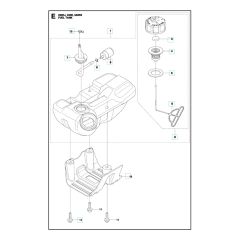 Husqvarna 233R - Fuel Tank