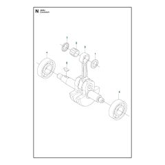 Husqvarna 233RJ - Crankshaft